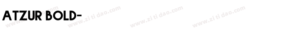 atzur bold字体转换